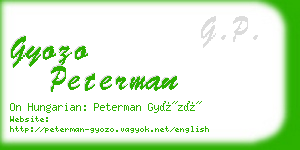 gyozo peterman business card